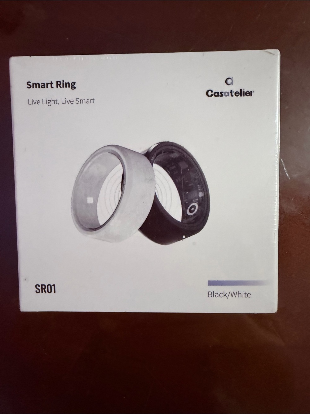 SR01 Casatelier White Ceramic Smart Ring - Size 8